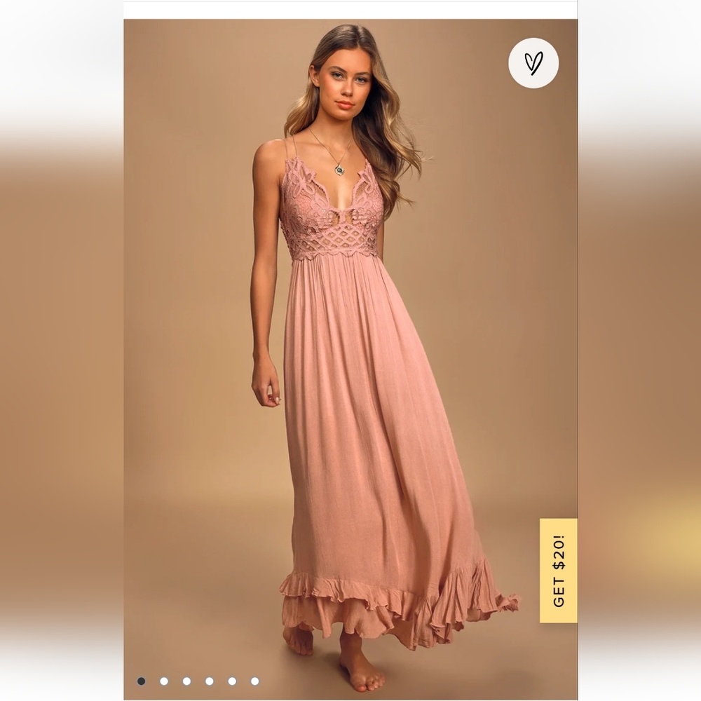 Free people adella  maxi dress